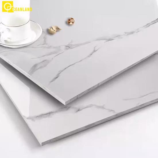 Foshan a poli le carrelage en céramique de mur de salle de bains de plancher en céramique de porcelaine de marbre vitrifié