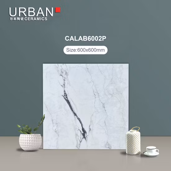 Foshan bonne qualité 600x600mm vitrifié entièrement émaillé poli carrelage mural en marbre de porcelaine