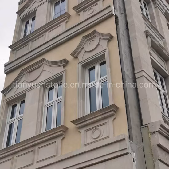 Grès beige naturel bon marché pour carrelage/revêtement mural/appui de fenêtre
